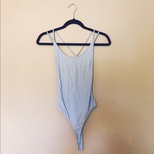 L.A. Hearts cross back bodysuit